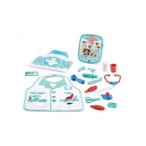 Vtech Malette coffret apprenti docteur enfant 2-5 ans - kit medical 15 accessoires et tablette interactive - set jouet imitation et carte