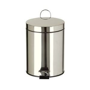 Image de Rossignol (collecte d&eacute;chets & hygi&egrave;ne) Poubelle de salle de bain en inox 5 L