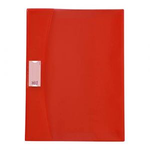 Viquel Strong Cover - Protège cahier a4 rouge en plastique - Qualité supérieure - Dos renforcé - Avec rabats marque-pages