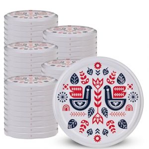 Kadax - Fi82 Bouchons de bocaux, bouchons de bocaux, couvercles, miel, 50 pièces, 6 clips