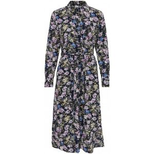 JDY Robe Robe longue imprim&eacute; fleuri Noir F