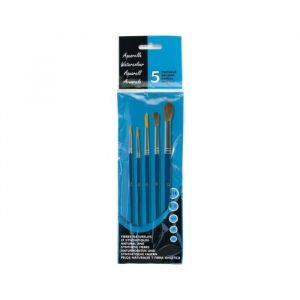 Raphaël Lot de 5 pinceaux ronds - Peinture aquarelle