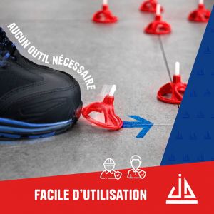 Kit 150 croisillons 2mm + 50 écrous Pour carrelages de 3/15mm