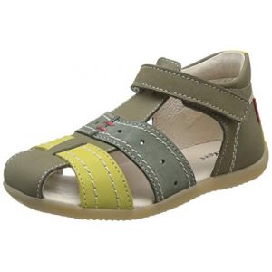 Kickers Salomés Bigbazar cuir Vert