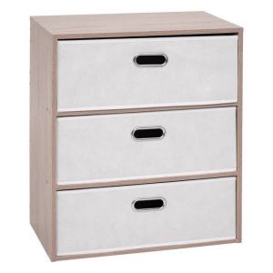5five Simply Smart - Commode 3 tiroirs dress up bois clair - 5five