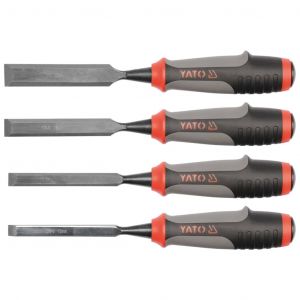 Yato Ensemble de 4 ciseaux à bois