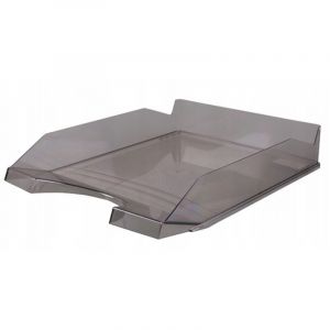 OFFICE PRODUCTS 18016011-91 Corbeille à courrier de bureau Polystyrène/PP Couleur fumée A4