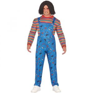 FIESTAS GUIRCA Costume de poup&eacute;e Assassin - D&eacute;guisement d'Halloween jouet d'horreur pour homme Taille 48-50 M