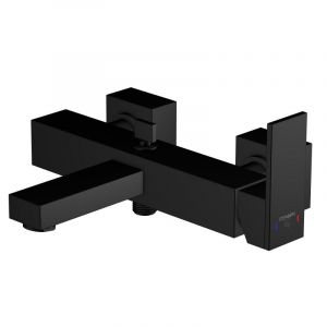 Steinberg S&eacute;rie 160 robinetterie de baignoire, apparente, 2 consommateurs, saillie 190 mm, 1601110, Coloris: noir mat - 1601110S