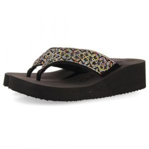 Gioseppo Sandales Multicolores avec Semelle COMPENSÉE ET Ornements DE Strass pour Femme DRENOVE