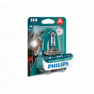 Philips Ampoule XtremeVision Moto +100 H4 12V 60/55W P43T-38