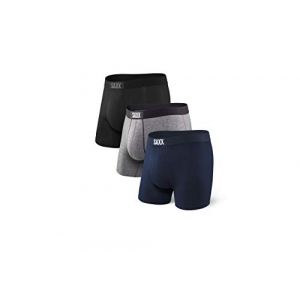 Saxx Underwear Boxer pack de 3 vibe noir gris bleu s