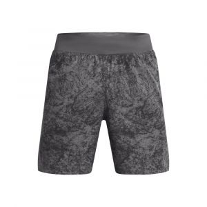 Under Armour Launch Pro 7in Printed Short De Running Hommes - Gris, Vert, Taille M