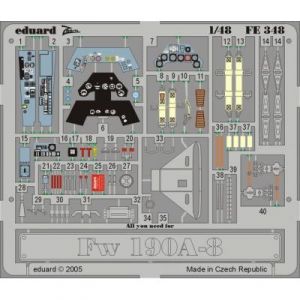 Eduard MAQUETTE FW 190 A8 TAMIYA 1/48 FE348
