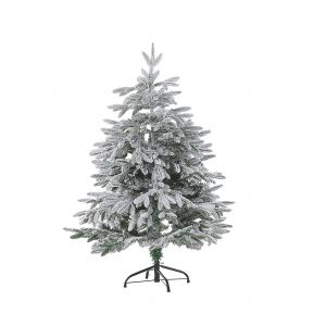 Beliani Sapin de Noël recouvert de neige artificielle 120 cm BASSIE