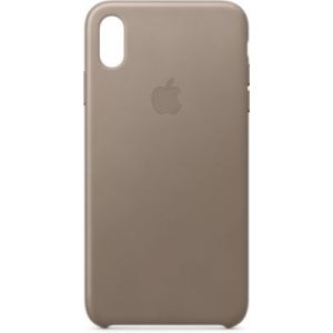 Apple Coque iPhone XS Max cuir Taupe