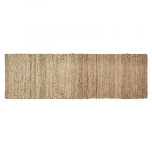 Image de Vivaraise Tapis en jute naturelle Uni Jarod 200 x 60 cm - Naturel