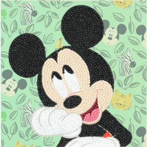 Mickey Carte À Diamanter 18 X 18 Cm Crystal Art Occasion