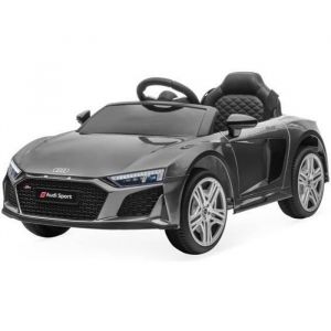 Image de AUDI R8 voiture &eacute;lectrique 12V grise 1 place 4x4 pour enfants avec autoradio et t&eacute;l&eacute;commande