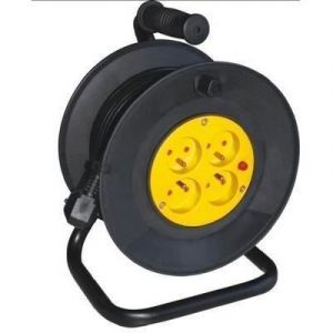 Enrouleur - Bricolage - 25m, H05VV-F 3G1,5mm², disjoncteur thermique