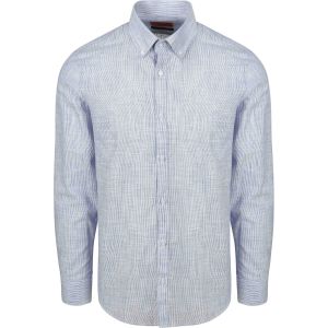 Suitable Chemise Cotton Slub Rayé Bleu taille XXL
