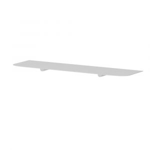 Etagère murale en acier blanc 60x17x2,2cm Lenn - Metallbude