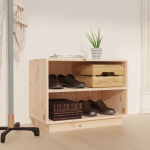 VidaXL Armoire &agrave; chaussures 60x34x45 cm Bois de pin massif