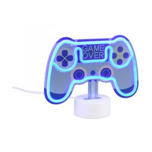 Reality Leuchten Lampe de table LED Control, bleu, largeur 22,8 cm, plastique