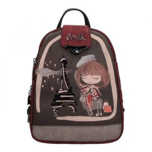 Anekke Sac à dos de loisirs brun foncé multicolore pour femme - Mademoiselle Backpack Multicolor 319500