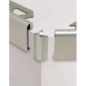 Angle sortant 90° RONDEC STEP/E 90° - Angle sortant 90° hauteur 12,5 mm alu anodisé brossé RONDEC STEP/E 90° - Bois