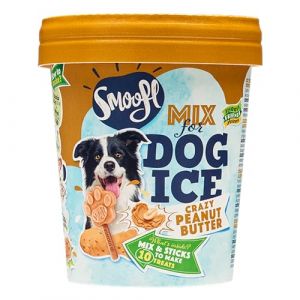 Smoofl Mélange pour glace pour chien Beurre d’arachides