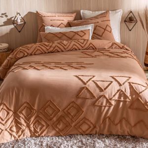 Housse de couette coton DESERT - beige dor&eacute;