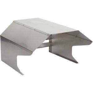 Mendler Garage pour tondeuse HWC-L43 - toit Abri pour tondeuse - métal 40x59x69cm - inox