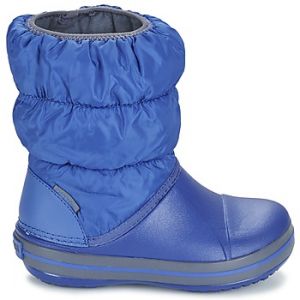 Crocs Winter Puff Boot Kid, Bottes de Neige Mixte Enfant,Bleu (Cerulean Blue-Light Grey), 22-23 EU