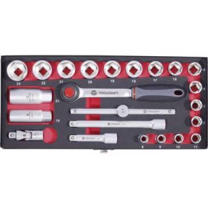 Toolcraft Coffret de vissage 23 pièces 10 mm (3/8'')