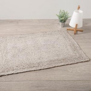 Image de Tapis en Jute "Histoire" 60x90cm Gris Prix