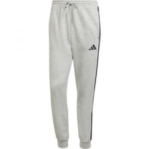 Adidas Pantalon long Essentials Fleece 3 Stripes gris noir pur - S