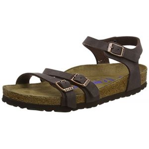 Birkenstock Kumba, Sandales Bride Cheville Femmes, Marron (Nubuck Brushed Habana Nubuck Brushed Habana), 39 EU