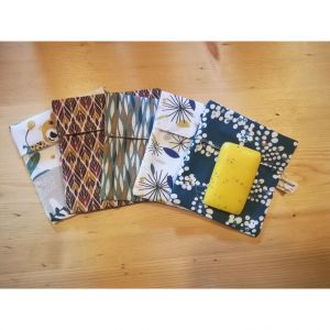 Alterosac Pochette à savon en tissu coton multicolore 12x13 cm