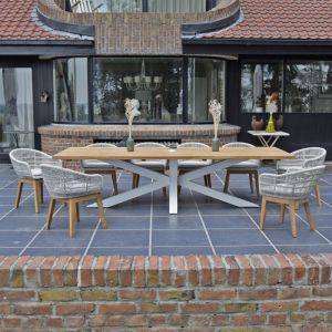 Gecko jardin Table teck recycl&eacute; 240 cm conceptual