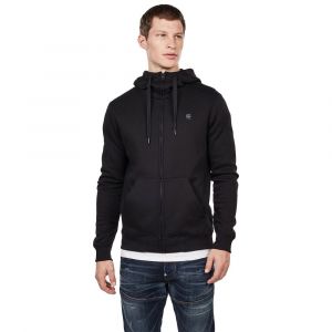 G-Star Raw Sweat zipp&eacute; &agrave; capuche en coton m&eacute;lang&eacute; noir