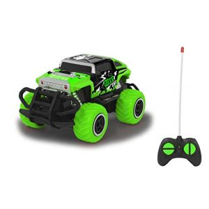 Jamara Runny One 1:43 27 MHz – Pneu en Caoutchouc réglable – Protection Anti-Choc Avant et éclairage au Sol, 403600, Vert