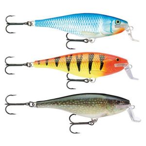 Rapala Leurre de P&ecirc;che Super Shad Rap - Mat&eacute;riel de P&ecirc;che avec Corps en Balsa - Leurre P&ecirc;che d'Eau Douce - Profondeur de Nage de 1,5 &agrave; 2,7m - 14cm / 45g - Fabriqu&eacute; en Estonie - Hot Pike