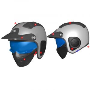 Image de Shark Pièces détachées COIFFE - X-DRAK