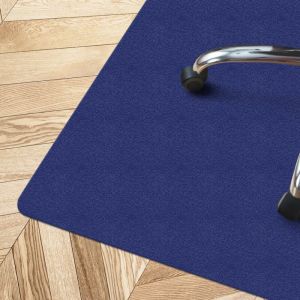 Karat - Tapis protège-sol Pour sols durs Bleu foncé 114 x 150 cm