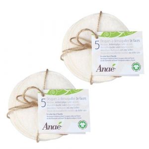 10 disques à démaquiller bi-faces lavables - Anaé