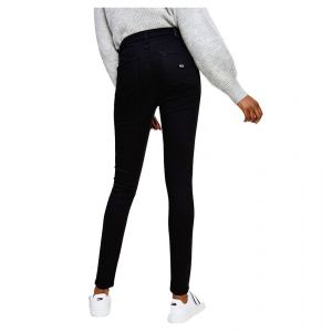 Image de Tommy Jeans Sylvia HR Super SKNY STBKS Jeans, Staten Stretch Noir, W28 / L32 Femme