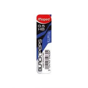 Maped Black'Peps Mine de crayon hi-polymère HB 0.7 mm pack de 12