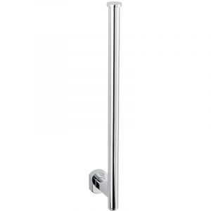 Optima Cube Way Porte-papier toilette mural en laiton, Chrome (SPI28)