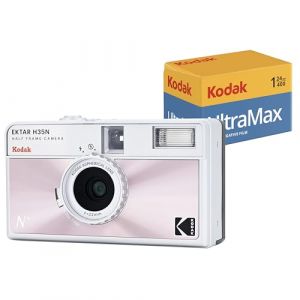 Kodak Appareil photo jetable H35N Rose + Film Ultramax 24 poses